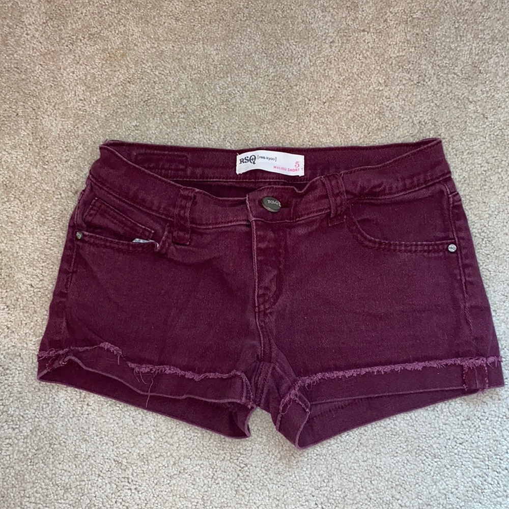 Maroon RSQ Shorts